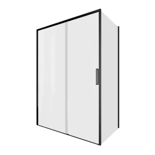 Душевой уголок Aquanet Pleasure Evo AE65-130x90-BT 324137 130x90 см профиль чёрный матовый стекло прозрачное